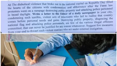 സമരം ചെയ്യുന്ന കര്‍ഷകരെ അധിഷേപിക്കുന്ന ചോദ്യവുമായി ചെന്നൈയിലെ സ്കൂള്‍; വിവാദം