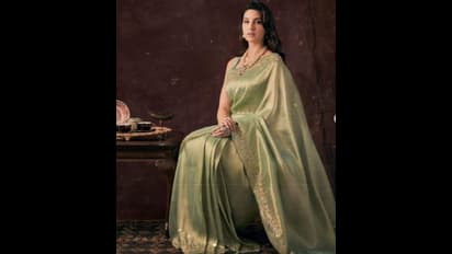 ದಾದಾ ಸಾಹೇಬ್ ಫಾಲ್ಕೆ ಪ್ರಶಸ್ತಿ ಪಡೆವಾಗ ಹಸಿರು ಸೀರೆಯಲ್ಲಿ ನೋರಾ