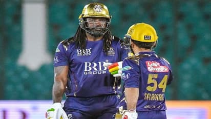 கிறிஸ் கெய்லின் அதிரடி அரைசதத்தால் லாகூர் காலண்டர்ஸுக்கு சவாலான இலக்கை நிர்ணயித்த குவெட்டா கிளேடியேட்டர்ஸ்