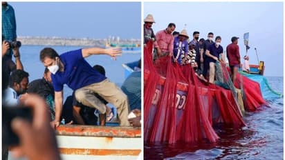 മത്സ്യത്തൊഴിലാളികൾക്കൊപ്പം രാഹുലിന്റെ കടൽ യാത്ര, ചിലവിട്ടത് രണ്ട് മണിക്കൂറോളം