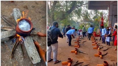 അർഹതപ്പെട്ട ആനുകൂല്യങ്ങൾ ലഭിച്ചില്ലെന്ന് പരാതി; പ്രതിഷേധ പൊങ്കാലയിട്ട് കെ.എസ്.ആർ.ടി.സി ജീവനക്കാർ