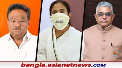 'বাংলায় বিজেপি ক্ষমতায় এলে ১ দফায় ভোট', মমতাকে নিশানা দিলীপ-শমিকের