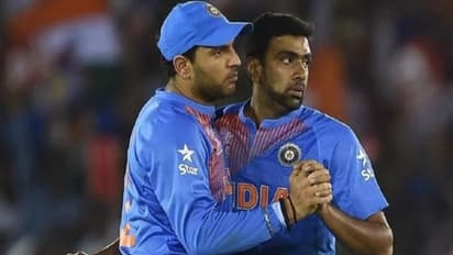 கும்ப்ளே, ஹர்பஜனை உயர்த்தி பேசிய யுவராஜ்..! அஷ்வின் ரியாக்‌ஷன்