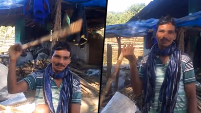 A man from Chattishgarh plays music by 'swinging flute'; Watch this melodic video