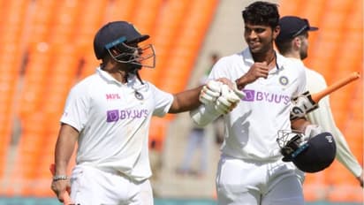 #INDvsENG ரிஷப் பண்ட் அதிரடி சதம்.. வாஷிங்டன் சுந்தர் பொறுப்பான அரைசதம்..! வலுவான முன்னிலையை நோக்கி இந்தியா