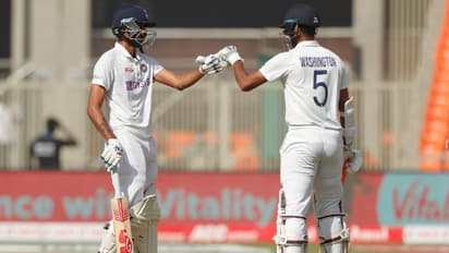 వాషింగ్టన్ సుందర్ బ్యాడ్‌లక్... 4 పరుగుల దూరంలో సెంచరీ మిస్... అక్షర్ పటేల్ రనౌట్‌తో...