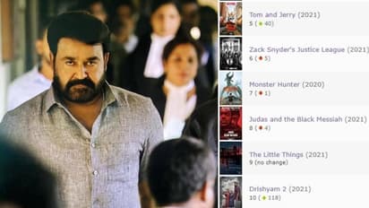 ലോകത്തെ 'മോസ്റ്റ് പോപ്പുലര്' സിനിമകളില് ഇടംപിടിച്ച് 'ദൃശ്യം 2'; റേറ്റിംഗില് നമ്പര് വണ്