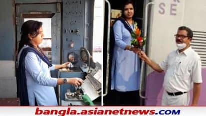 হেসেলের পাশে হুইসেলেও তাঁরা দক্ষ,  নারীদিবসে মহিলা ট্রেন চালককে ফুল উপহার, শুভেচ্ছা  রেলমন্ত্রীর
