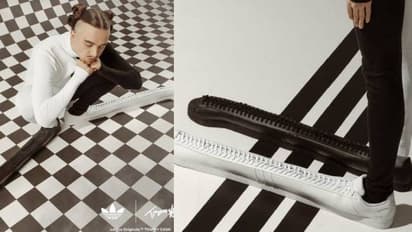 ലോകത്തിലെ ഏറ്റവും നീളം കൂടിയ ഷൂസുമായി അഡിഡാസ്; ട്രോളി സോഷ്യല് മീഡിയ!