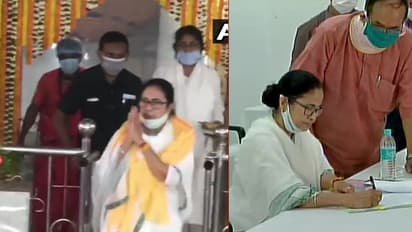 ಬಿಜೆಪಿ 'ಪಾಲಿಟಿಕ್ಸ್'ನಲ್ಲಿ ಸಿಲುಕಿದ ದೀದಿ: ದೇವಸ್ಥಾನ ಭೇಟಿ ಬಳಿಕ ನಾಮಪತ್ರ ಸಲ್ಲಿಕೆ!