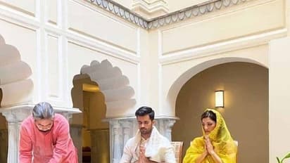 గ్రాండ్‌గా మెహరీన్‌-భవ్య బిష్ణోయ్‌ ఎంగేజ్‌మెంట్‌.. ఫోటోలు వైరల్‌