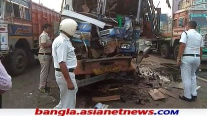 তাজপুরে ঘুরতে যাওয়ার পথে ভয়াবহ দুর্ঘটনা, লরির সংঘর্ষে আহত ৮, আশঙ্কাজনক ২