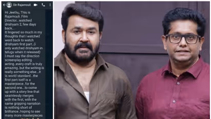 'ദൃശ്യം 2 മാസ്റ്റര്പീസ്', മോഹൻലാലിനെയും ജീത്തു ജോസഫിനെയും അഭിനന്ദിച്ച് എസ് എസ് രാജമൗലി