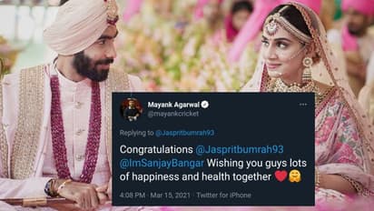 బుమ్రా పెళ్లాడింది మగాడినా?... మయాంక్ అగర్వాల్ ట్వీట్పై బీభత్సమైన ట్రోలింగ్...