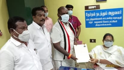 தனி அறையில் அமைச்சர் வேட்புமனு பரிசீலனை... திருமங்கலத்தில் திமுகவினர் வாக்குவாதம்...!