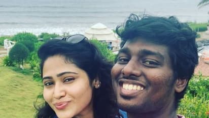 கொஞ்சம் கூட குறையாத காதல்...  இறுக்கி அணைத்தபடி ரொமான்ஸ் பண்ணும் அட்லீ - பிரியா! லேட்டஸ்ட் போட்டோஸ்!