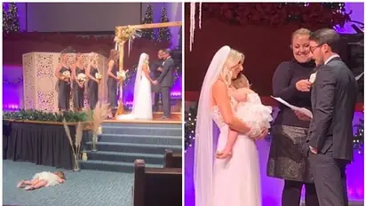 മാതാപിതാക്കളുടെ വിവാഹം; ചടങ്ങുകൾ നടക്കുന്നതിനിടെ ഈ കുട്ടികുറുമ്പി ചെയ്തതു; വീഡിയോ കാണാം