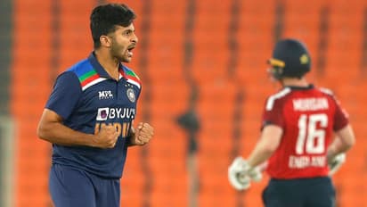 Ind Vs Eng T20 : भारत ने इंग्लैंड को 8 रन से हराया, शॉर्दुल ने 2 गेंद पर दो विकेट लेकर छीनी जीत