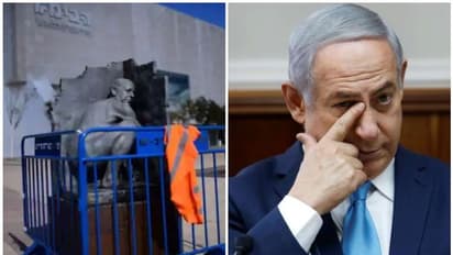 നഗരമധ്യത്തില്‍ ഇസ്രയേല്‍ പ്രധാനമന്ത്രിയുടെ നഗ്ന പ്രതിമ; ശില്‍പ്പി 'അജ്ഞാതന്‍'.!