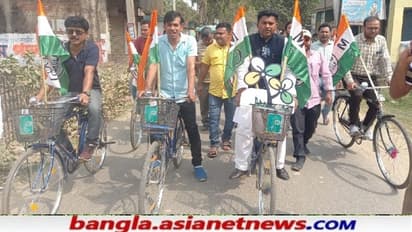 'সবুজ সাথী' নিয়ে প্রচারে উত্তর দিনাজপুরের গৌতম, নির্বাচনবিধি ভঙ্গের অভিযোগ BJP-র