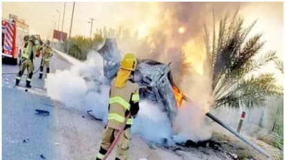 കുവൈത്തില് കാര് വൈദ്യുതി പോസ്റ്റിലിടിച്ച് ഒരാള് മരിച്ചു