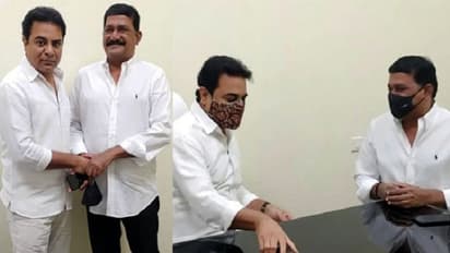 విశాఖ వస్తా: గంటా శ్రీనివాస్ రావు భేటీలో తెలంగాణ మంత్రి కేటీఆర్