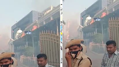 వాణీదేవి విజయం.. టీఆర్ఎస్ సంబరాల్లో అపశృతి, తెలంగాణ భవన్ లో మంటలు