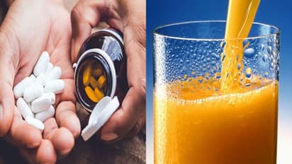 ಕಾಫಿ ,ಟೀ,  ಜ್ಯೂಸ್‌ ಜೊತೆ ಔಷಧಿ ತೆಗೆದುಕೊಳ್ಳೋದು ಅಪಾಯ!