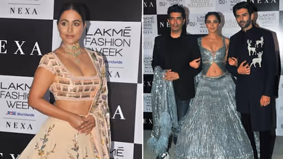 Kiara Advani, Kartik Aaryan to Hina Khan: Celebs who dazzled Lakme Fashion Week in Manish Malhotra's outfits