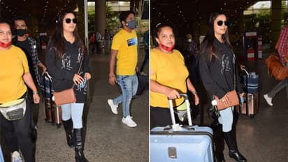 खुले बाल, काला चश्मा और जींस के साथ बूट पहने कूल लुक में नजर आईं सपना चौधरी, PHOTOS