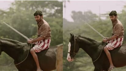 மக்களை காப்பாற்ற... குதிரையில் வால் ஏந்தி வந்த கர்ணன்..! ரசிகர்கள் கவனத்தை ஈர்த்த 'கர்ணன்' டீசர்!