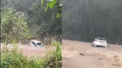 പ്രളയം; ഒഴുകിപ്പോകുന്ന കാറിന്റെ ദൃശ്യം പങ്കുവച്ച് ഓസ്ട്രേലിയൻ പ്രധാനമന്ത്രി