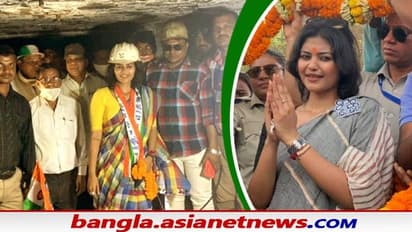 এ কী কান্ড, শাড়ি পরেই কয়লা খনিতে ঢুকলেন সায়নী, ভোটের মধ্যেই বড়সড় বিতর্কে TMC-র তারকা প্রার্থী