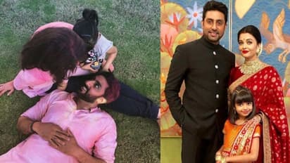 హోలీ విషెస్ చెబుతూ, ఐశ్వర్యా రాయ్, ఆరాధ్యలతో థ్రోబ్యాక్ ఫోటోని పంచుకున్న అభిషేక్..వైరల్