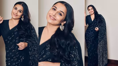 ബ്ലാക്കില് ബ്യൂട്ടിഫുള്; സാരിയിൽ തിളങ്ങി വിദ്യ ബാലന്