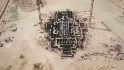 Abu Dhabi:  First Hindu temple’s foundation work almost complete