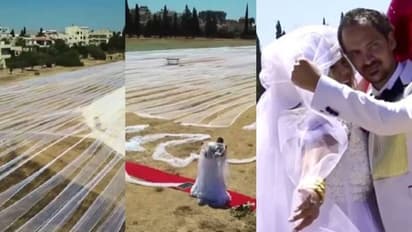 ആറ് കിലോമീറ്റര്‍ നീളമുള്ള വെയ്ല്‍; ഗിന്നസ് റെക്കോര്‍ഡില്‍ ഇടം നേടി വധു