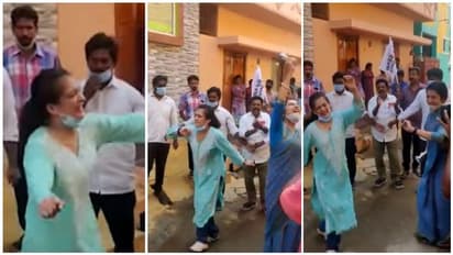 தந்தை கமலுக்காக பிரச்சாரத்தில் இறங்கிய மகள்! தெருவில் குத்தாட்டம் போட்டு வாக்கு சேகரிப்பு! வீடியோ