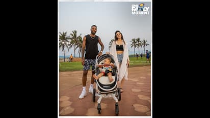 IPL 2021: Hardik Pandya, Natasa Stankovic's another day out with son Agastya (See pictures)
