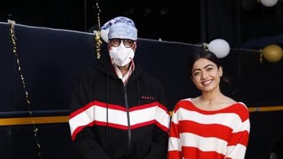 ಬಿಗ್‌ಬಿ ಜೊತೆ ಕಿರಿಕ್ ಚೆಲುವೆಯ ಬರ್ತ್‌ಡೇ: ಅಮಿತಾಭ್ ಜೊತೆ ರಶ್ಮಿಕಾ