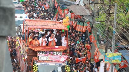 WB Assembly Elections: पांचवें चरण के लिए अमित शाह का धुआंधार रोड शो, उमड़ी जबर्दस्त भीड़