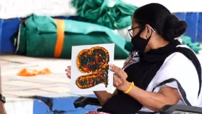 West Bengal CM Mamata Banerjee holds sit-in protest in Kolkata over EC ban