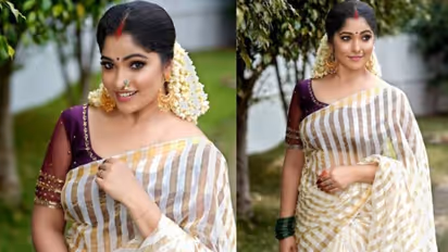 സെറ്റ് സാരിയില് മനോഹരിയായി മുക്ത; ചിത്രങ്ങള് വൈറല്