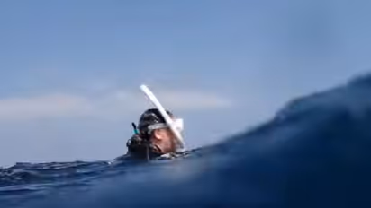 'അണ്ടര്‍വാട്ടര്‍' സാഹസികതയ്ക്കിടെ അപ്രതീക്ഷിതമായ സംഭവം; വൈറലായി വീഡിയോ