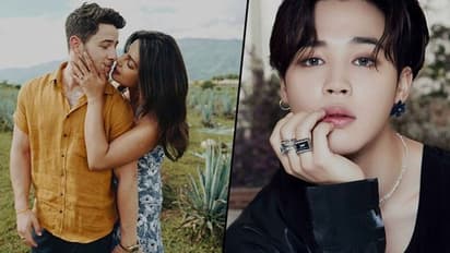 Here's how BTS singer Jimin reacted when Nick Jonas kissed Priyanka Chopra while performing at an award show