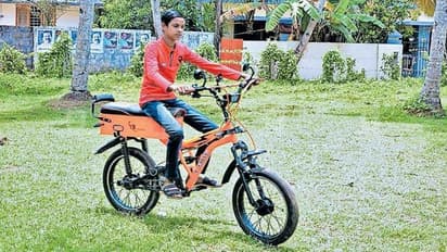 ആക്രിക്കടയിലെ പഴഞ്ചൻ, ഇപ്പോൾ യാസിന്റെ സ്വന്തം ഇലക്ട്രിക് സൈക്കിൾ