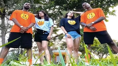 భార్యలతో పాండ్యా బ్రదర్స్ స్టెప్పులు.. స్వాగ్ అదిరిందిగా..!