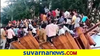 ಚಿಕ್ಕಮಗಳೂರು; ಬೀಯರ್ ಲಾರಿ ಪಟ್ಟಿಯಾಗಿದೆ.. ಇಲ್ಲಿ ಕೊರೋನಾ ಬರಲ್ಲ!