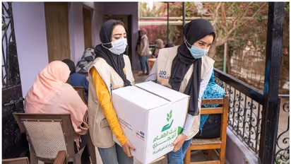 യുഎഇയുടെ '100 മില്യന് മീല്സ്' പദ്ധതി; 10 ദിവസം കൊണ്ട് ലക്ഷ്യം 90 ശതമാനം പിന്നിട്ടു