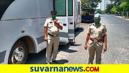 ನಟ, ನಟಿಯರ ವ್ಯಾನಿಟಿ ವ್ಯಾನ್ ಕೊರೋನೋ ಡ್ಯೂಟಿಯ ಪೊಲೀಸರಿಗೆ ನೀಡಿದ ಉದ್ಯಮಿ